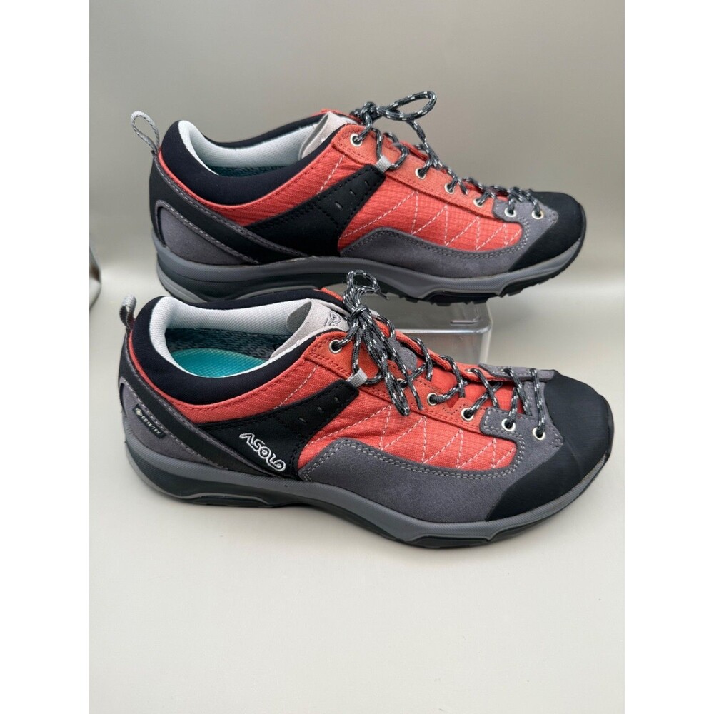 Asolo Shiver Womens Size 8.5 Red GoreTex Hiking Vibram Lace-Up Trail Running - Picture 3 of 7